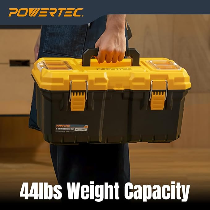 POWERTEC 19-Inch Tool Box with Trays - Image 5