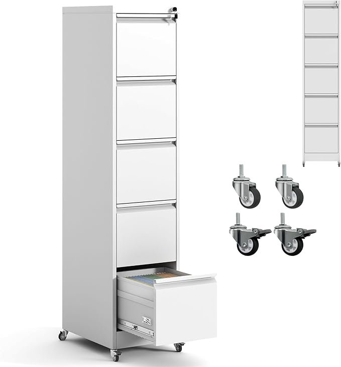 IKIMI 5 Drawer File Cabinet by IKIMIMetalFurniture