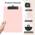 Zoenley A4 Plastic Clipboard Set of 12, 8.5 x 11 Clip Board - Image 4