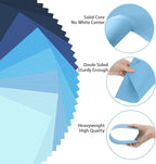 OcePor 80 Sheets Blue Cardstock Paper, Colored Printer Paper 8.5 x 11, Thick - Image 3