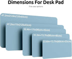 YSAGi Leather Desk Protector, Office Mat, Large Mouse Mat, Non-Slip PU Leather - Image 4
