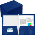 Yeaqee 125 Pack 2 Pockets Glossy Laminated Paper Folder First Day of School by Yeaqee