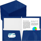 Yeaqee 125 Pack 2 Pockets Glossy Laminated Paper Folder First Day of School by Yeaqee