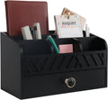 Desk Organizer with Drawer Mail Organizer Countertop Wood Desk Drawer Tabletop