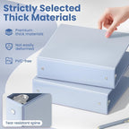 SUNEE 3 Ring Binder 2 Inch 1 Pack, Haze Blue - Image 4
