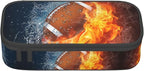 American Football Ball Themed Pencil Case Big Capacity Storage Pencil Pouch - Image 2