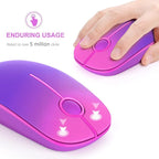 VssoPlor Wireless Mouse, 2.4G Slim Portable Computer Laptop Mouse - Image 3