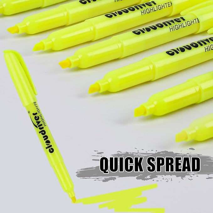 cloudriver Yellow Highlighters, Bulk Pack Of 120, Bright Color Highlighter - Image 4