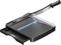 12 Inch Heavy Duty Paper Cutter, Wood Guillotine Paper Trimmer | 12-16 Sheets Capacity Paper Cutting Board for Classroom, Crafting, Office,School