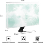 Baocicco Abstract Watercolor Waterproof Computer Monitor Cover 22, 25 Inch Cyan - Image 3