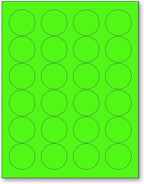 NextDayLabels - 8-1/2 x 11 Neon Color High Light Fluorescent Labels by NextDayLabels