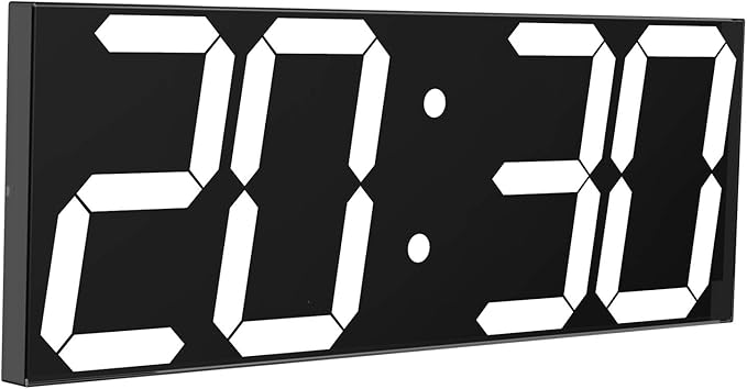 LED Large Digital Wall Clock, Oversize Wall Clock by CHKOSDA