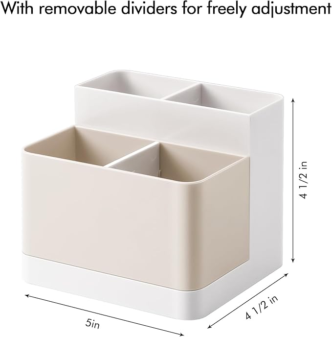 Poeland Desktop Storage Organizer Pencil Card Holder Box Container - Image 5