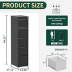 Yukimo 5 Drawer File Cabinet - Image 3