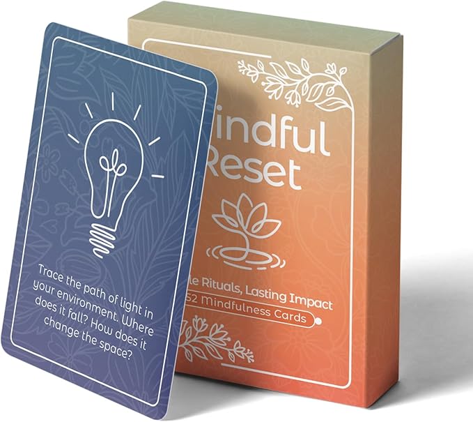 52 Mindfulness Cards, Stress and Anxiety Relief Mindfulness Tools, Therapy Games - Image 2