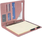Geslun Vegan Leather 3 Ring Binder, 8.5 x 11 Letter Size Folio - Image 9