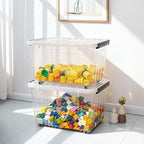 Citylife 54 QT Clear Plastic Storage Bins - Image 5