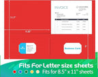Two Pocket Folder, HERKKA 125 Pack 2 Pocket Folders - Image 5
