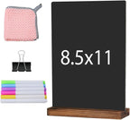 JDEA Desk Chalkboard Wood Sign Double-Sided Chalkboard by JDEA