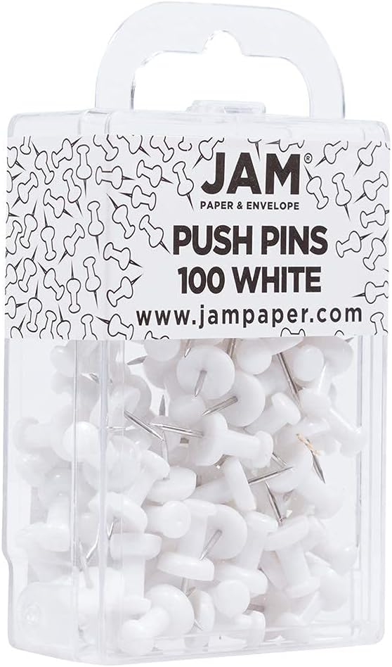 JAM PAPER Colorful Push Pins - Image 2