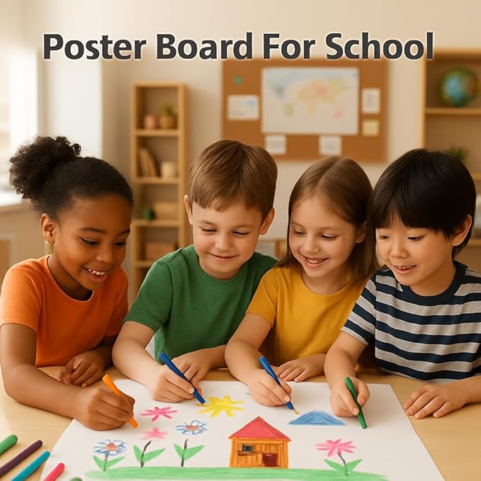 WritePads White Poster Boards 22"x28", 100 Pack, 130LB/290gsm Heavyweight - Image 4