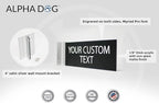 ALPHA DOG SIGNS Custom Projecting Hallway Nameplate, Personalized 2-Line Text - Image 3