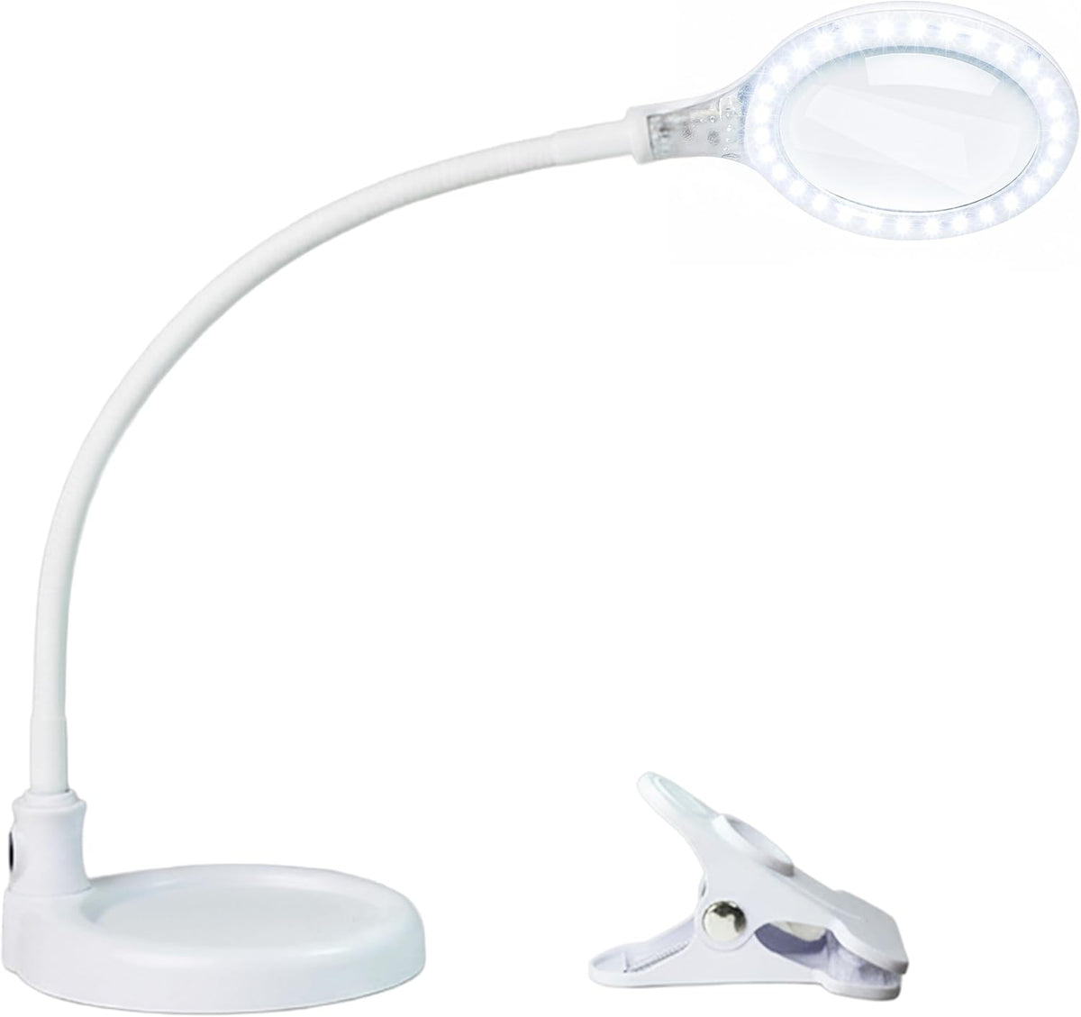Brightech LightView Pro Flex 2 in 1 Magnifying Desk Lamp, 2.25x Light Magnifier