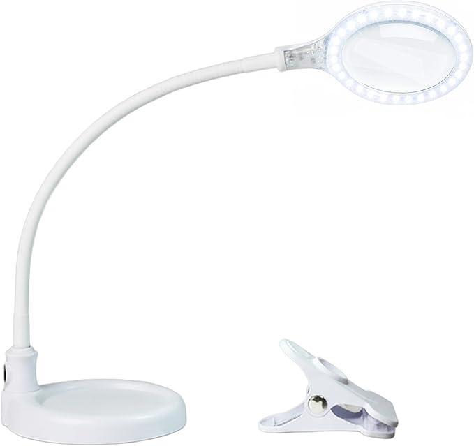 Brightech LightView Pro Flex 2 in 1 Magnifying Desk Lamp, 1.75x Light Magnifier by Brightech