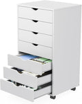sweetcrispy 7 drawer rolling storage cabinet with wheels, main product view