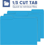 File Folder, PANDRI 120 Pack File Folder, 1/3 Cut Tab, Letter Size, Filing - Image 3