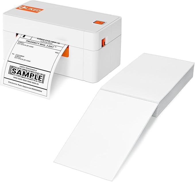 L LIKED 200 4x6 Thermal Labels Fanfold, Direct Thermal Shipping Labels - Image 4