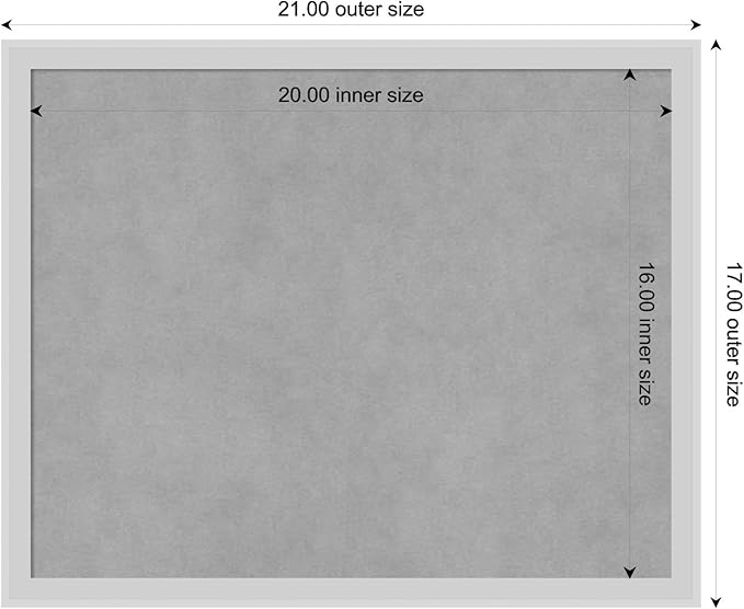 Amanti Art Silver Framed Magnetic Board 17x21 Small Vision Board - Image 2