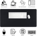 Leather Desk Pad, Mouse Pad, Non-Slip Desk Protector Mat, Leather Desk Blotter - Image 6