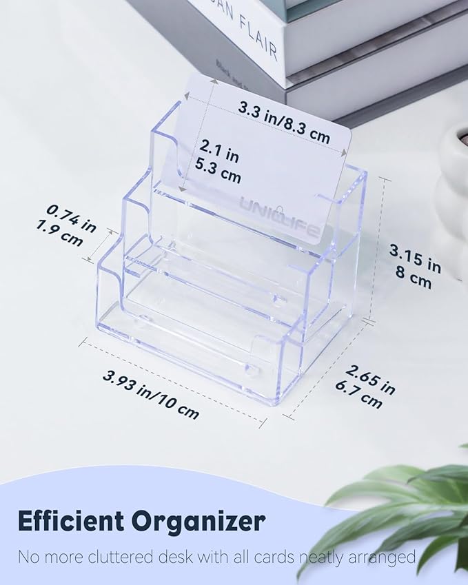 Uniclife Acrylic Business Card Holder - Image 6