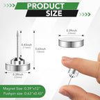 30 Pack Magnetic Pushpin, Magnetic Clips Magnet Thumb Tacks Magnet Tacks Push - Image 2