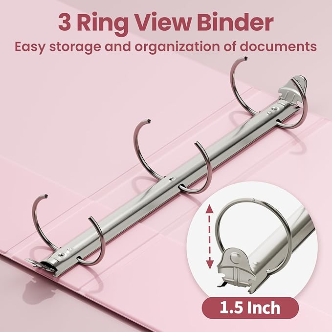 SUNEE 3 Ring Binder 1.5 Inch 1 Pack - Image 3