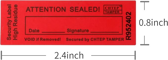 ChtepTamper 100 Pieces Total Transfer Tamper-Evident Stickers Security Labels - Image 4