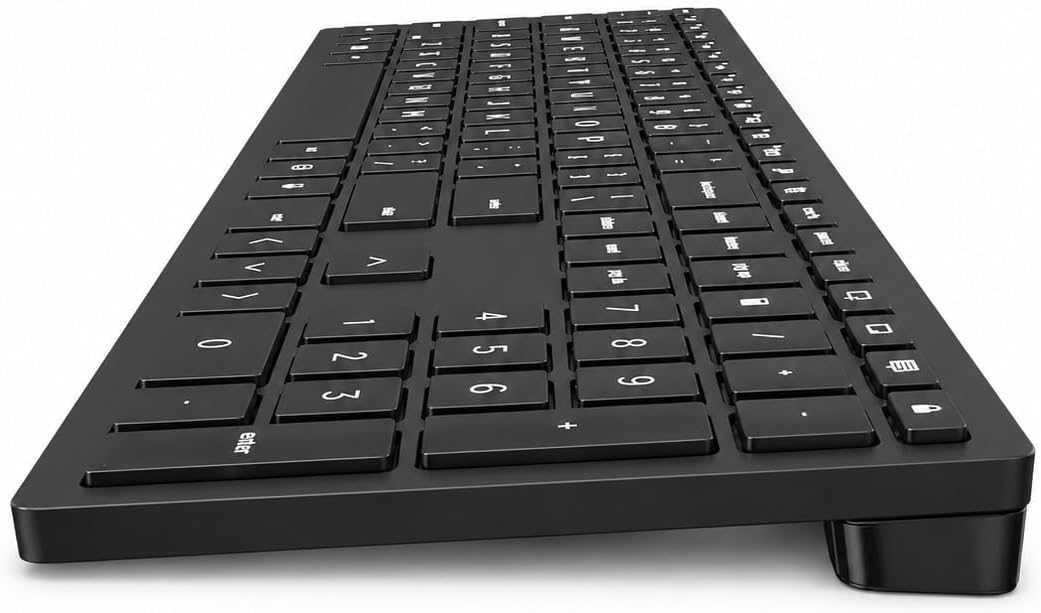HP 710 Wireless Keyboard and Mouse Combo, Slim Design with Silent Keys, 2.4GH...