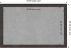 Amanti Art Black Framed Magnetic Board 23x35 Large Vision Board - Image 4