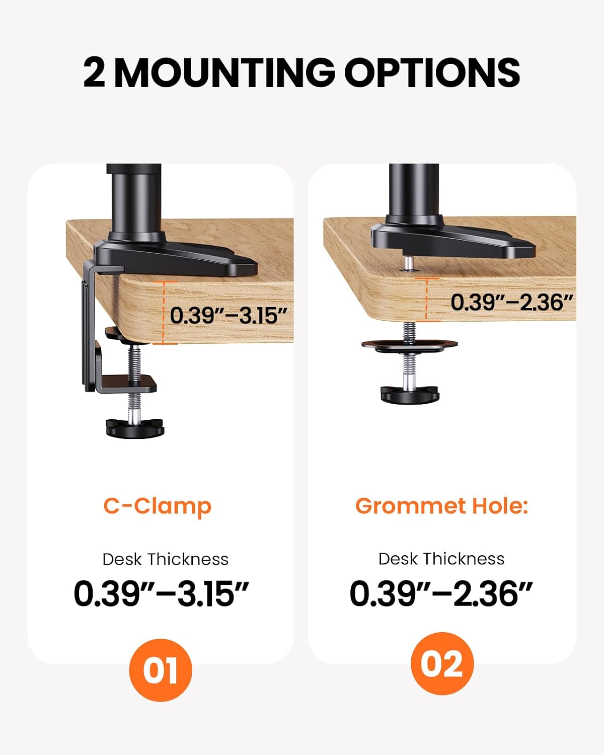 ErGear Triple Monitor Stand Fits Three 17–32 inch Monitors