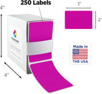 ChromaLabel 2 x 3 inch Color Code Labels, 250 Labels per Dispenser Box - Image 2