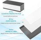 PATIKIL Magnetic Label Holder 3" x 1" - Image 3