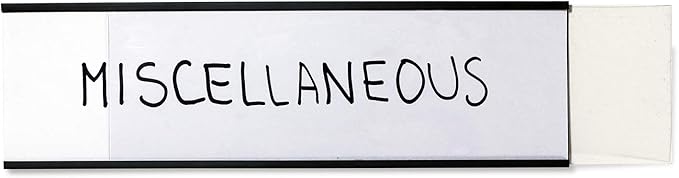 SmartSign Magnetic 'C' Channel Label Holders | 2.5" x 8" Pack of 10 - Image 4