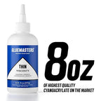 Glue Masters Industrial Grade Cyanoacrylate Adhesive - 8 Oz Thin Viscosity - Image 2
