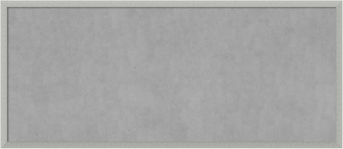 Amanti Art Silver Framed Magnetic Board 22x50 Oversize Vision Board by AmantiArt