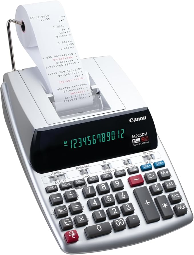 Canon Office Products 2202C001 Canon MP25DV-3 Desktop Printing Calculator - Image 3