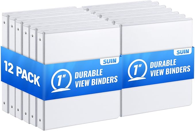 Basic 3 Ring Binder -1 or 1/2'' Binders by SuinOffice