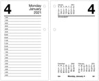 2021 Daily Desk Calendar Refill by AT-A-GLANCE, 3-1/2" x 6", Loose-Leaf, with Monthly Tabs (E717T5021)