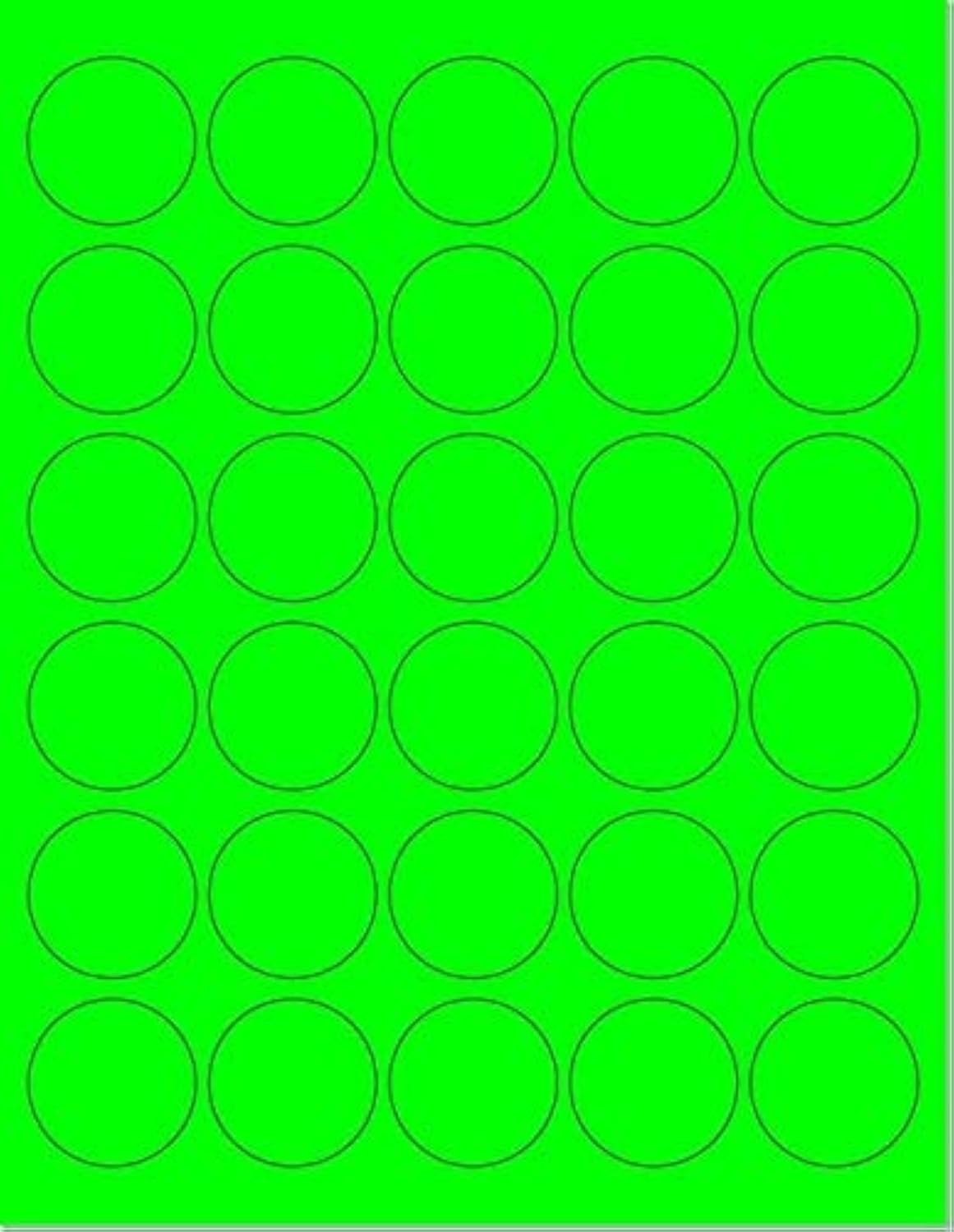 Pack of 100 Sheets, 8-1/2 x 11" Fluorescent Labels