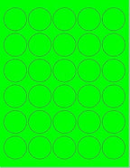 Pack of 100 Sheets, 8-1/2 x 11" Fluorescent Labels by NextDayLabels